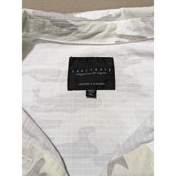 Sanctuary Women's Camo military style shirt jacket shacket neutral XL - Picture 4 of 9